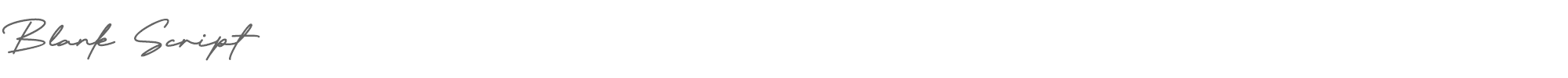 Blank Script Blank Script.otf font preview